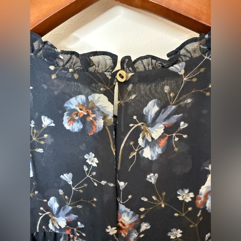 Ulla Johnson - Skye Floral Print Silk Georgette Dress - size 4 - Gorgeous - Picture 6 of 16